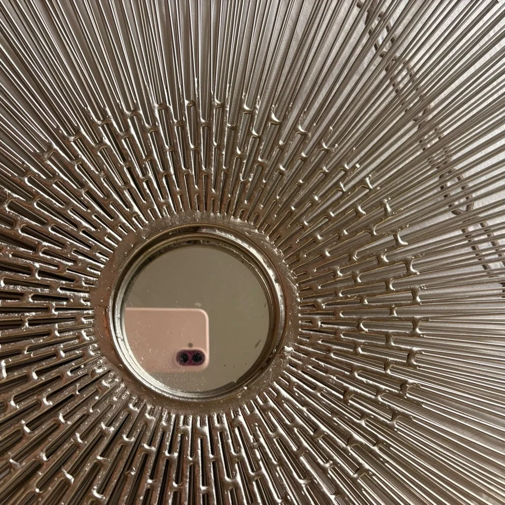 Crate&Barrel Radiant Silver Wall Mirror